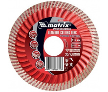 Диск алмазный отрезной Matrix PROFESSIONAL Turbo Extra 180 х 22,2 мм сухая резка