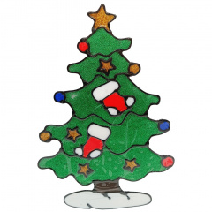 Силиконовая наклейка на стекло "Елка" Bambi 13-65-3 25 х 30 см Енергодар