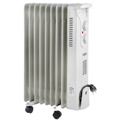Масляный обогреватель с дуйкой Nikura 9 секций 2000 Вт Белый (125260) Калуш