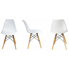 Круглий стіл JUMI Scandinavian Design white 80см. + 2 сучасні скандинавські стільці Киев