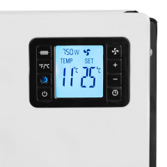 Конвектор Noveen CH8000 LCD SMART 600х375х100 мм Бело-черный Київ