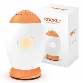 Генератор белого шума для ребенка Ракета A1 С мелодиями и проектором звездного неба