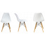 Круглий стіл JUMI Scandinavian Design white 80см. + 2 сучасні скандинавські стільці Киев