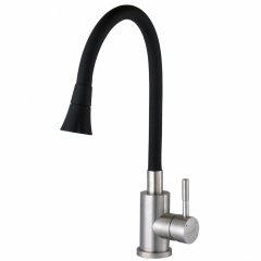 Смеситель для кухни Globus Lux Alpen гибкий излив, черный (SBT1-203SA-B01) Жмеринка