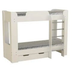 Двоярусне ліжко Твікс-2 Компаніт 190х70 см дсп білий Лубны