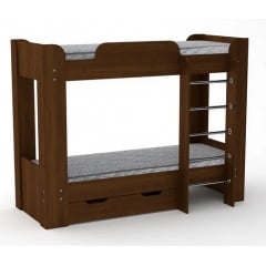 Двоярусне ліжко Твікс-2 Компаніт 190х70 см дсп горіх Лозова