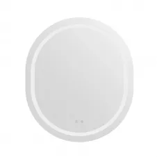 Зеркало для ванной комнаты Qtap Gemini 700х800 овальное с LED-подсветкой (QT2578R8070)