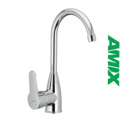 Змішувач для кухні из термопластика AMIX Mario-011 Chrome (без підведення), Хром Вишневе