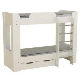 Двоярусне ліжко Твікс-2 Компаніт 190х70 см дсп білий