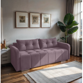 Диван-трансформер Tobi Sho ARMADA прямий м'який шеніл Chelsea Ліловий/66, 2250х900х970 мм