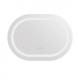 Зеркало для ванной комнаты Qtap Gemini 600х800 овальное с LED-подсветкой (QT2578R6080)