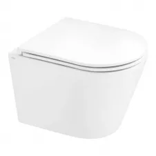 Унитаз подвесной Qtap Scorpio 445×520 безободковый, белый (QT1433053EUQW)