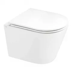 Унитаз подвесной Qtap Scorpio 445×520 безободковый, белый (QT1433053EUQW) Житомир