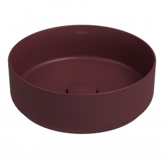 Умывальник накладной Isvea Infinity 360x360 круглый, бордовый матовый (10NF65036-2R) Переяслав-Хмельницький