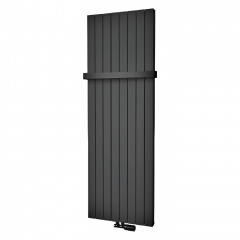 Дизайнерский вертикальный радиатор ISAN Melody Collom Double 1800x298 с LED-подсветкой, черный Нежин