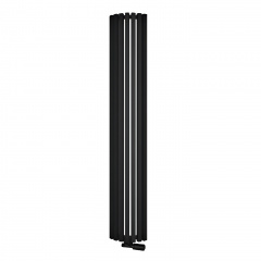 Дизайнерский вертикальный радиатор ISAN Melody Octava Radius 1800x295 черный Новое