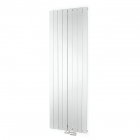 Дизайнерский вертикальный радиатор ISAN Melody Collom 1500x298 с LED-подсветкой, белый