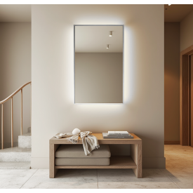 Зеркало с подсветкой Tobi Sho Ariana в раме для ванной комнаты, прихожей, 800х600х30 мм