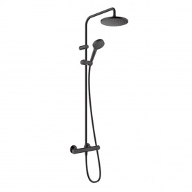 Душевая стойка Hansgrohe Vernis Blend Showerpipe 200 1jet с термостатом латунь, черный матовый (26276670)