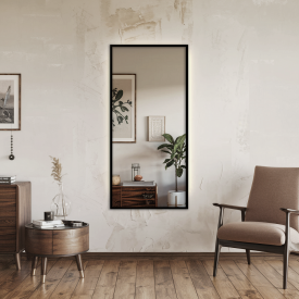 Зеркало настенное в раме Tobi Sho Melanie Black без подсветки универсальное, 900х700х20 мм