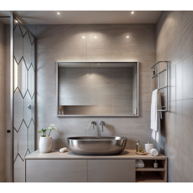 Дзеркало настінне в рамі Tobi Sho Melanie без підсвічування універсальне, 600х800х20 мм