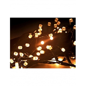 Светодиодная гирлянда Led на 100 светодиодов "Кристаллы" электрическая с контроллером Теплый белый