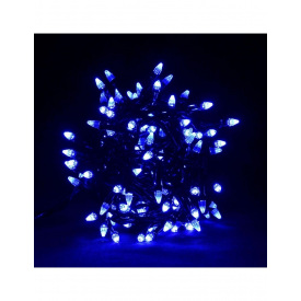 Светодиодная гирлянда Led "Рис" на 200 конусных светодиодов электрическая с контроллером Синий