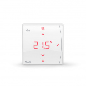 Терморегулятор для теплого пола Danfoss Icon2 Featured RT 3 В, белый