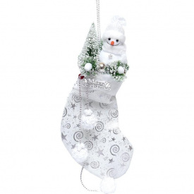 Новогоднее украшение "Сапог с украшением" Bambi 23K-121 23 x 38 см