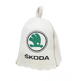 Банная шапка Luxyart Skoda One Size белый LR-956