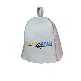 Банная шапка Luxyart One Size Bayraktar натуральный войлок Белый (LA-181)