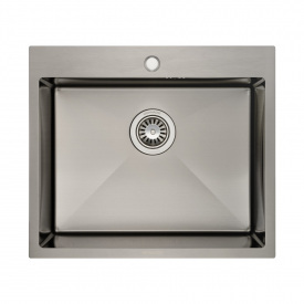 Кухонная мойка врезная GRANADO Villena S201 580х500 прямоугольная, черная (GS03201B)