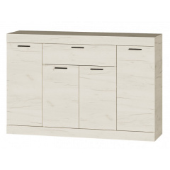 Комод Эверест Соната-7 140х38х94 см крафт белый Коростень