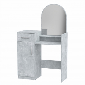 Туалетний столик Компанит Трюмо 1 85,6х39х139 см Бетон