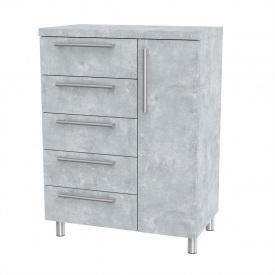 Комод Тумба 1 Компанит МГ 2 70х40х93 см Бетон