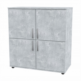 Комод для речей Компанит 4Д 92,4х44,8х98,6 см Бетон