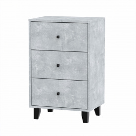 Маленький комод із ящиками Компанит Комод 33 52х40х82 см Бетон