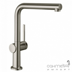 Смеситель для кухни с вытяжным изливом Hansgrohe Talis M54 LowPressure 72860800 матовая нержавеющая сталь Токмак