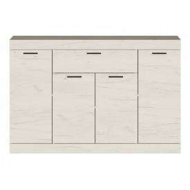 Комод Эверест Соната-7 140х38х94 см крафт белый