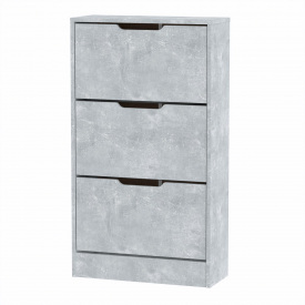 Висока тумба для взуття Компанит ТО 23 59х240х105 см Бетон