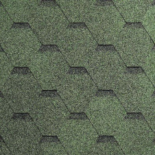 Бітумна черепиця Superglass Hex (23) Amazon Green ultra