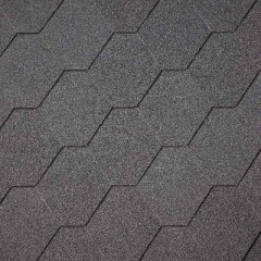 Бітумна черепиця Superglass Hex (01) Black Хмельницький