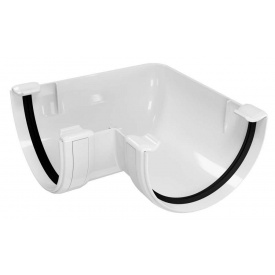 Кут ринви Regenau 90° 125 білий