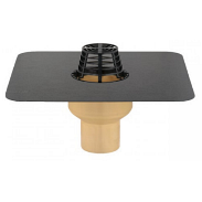 Покрівельна воронка з поліуретану SitaTrendy з ТПО Flagon EP/S фартуком (діаметр 110 мм)