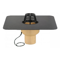 Покрівельна воронка з поліуретану SitaTrendy з ТПО Flagon EP/S фартухом та системою обігріву (діаметр 110 мм)