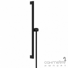 Штанга для душа с душевым шлангом Hansgrohe Unica S Puro 650 EasySlide 24402670 матовая черная