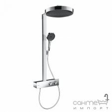 Душевая стойка со смесителем-термостатом Hansgrohe Rainfinity 360 1jet ShowerTablet 350 26853000 хром