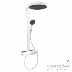 Душевая стойка со смесителем-термостатом Hansgrohe Rainfinity 360 1jet ShowerTablet 350 26853700 матовый белый Буча