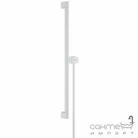 Штанга для душа с душевым шлангом Hansgrohe Unica S Puro 650 EasySlide 24402700 матовый белый