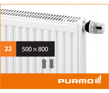 Стальной панельный радиатор PURMO Ventil Compact 22 500x 800